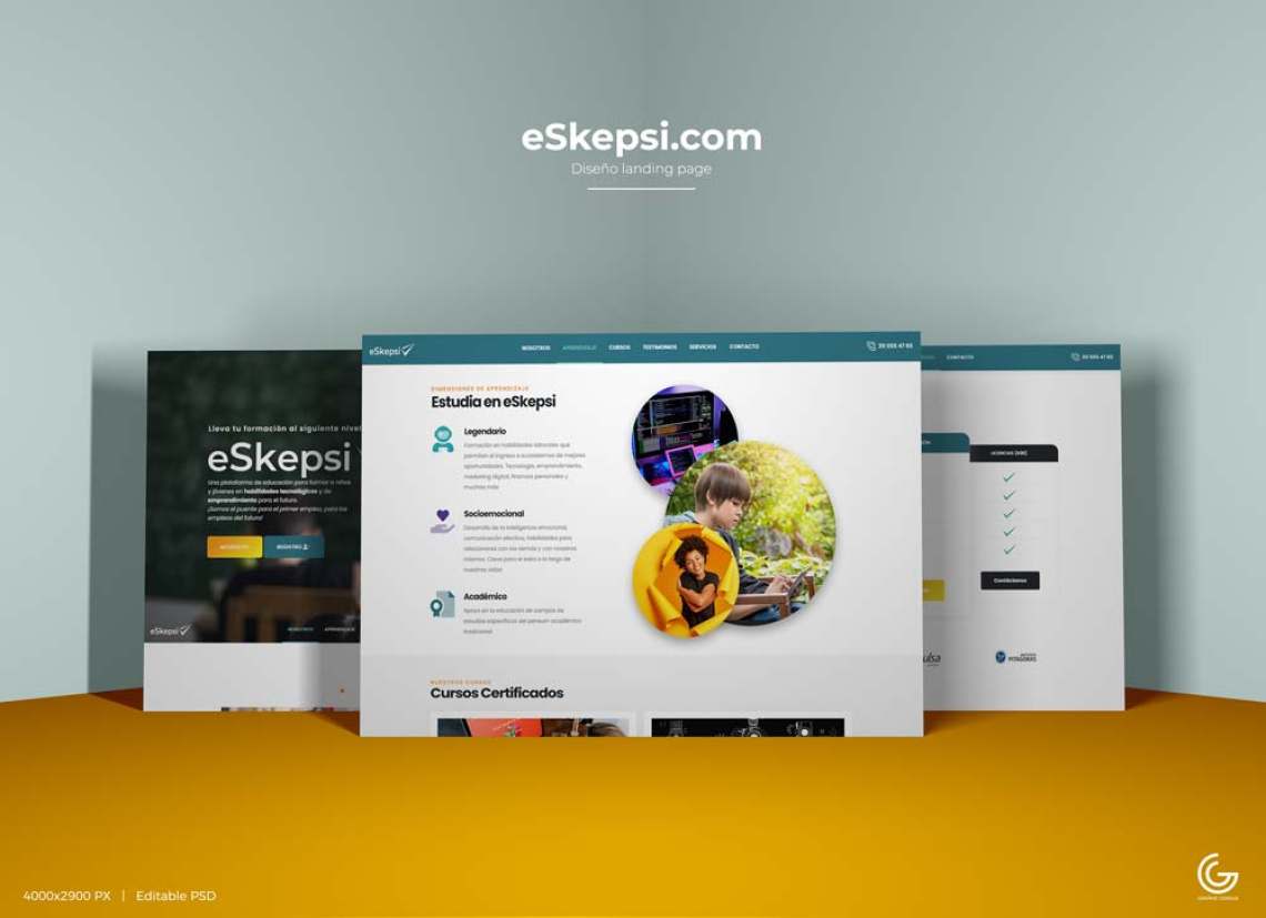 Landing page para web de Formación Online