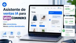 Asistente de ventas IA para WooCommerce: c&oacute;mo vender m&aacute;s sin aumentar tr&aacute;fico